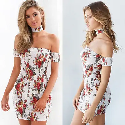 Сексуальное платье с открытыми плечами летнее богемное шифоновое пляжное для