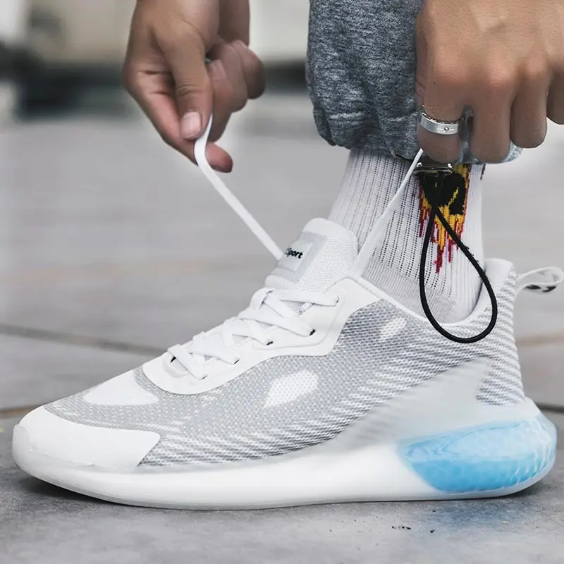 

Summer Lightweight Male Sneakers Men's Sport Shoes Brand Mens Running Shoes Sports for Men White Trainers 2020 Boty Panske A-970
