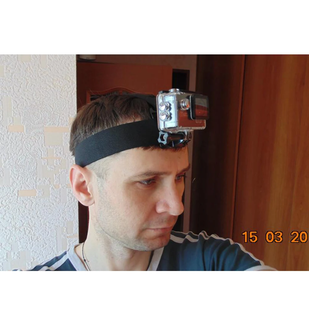 Эластичный ремешок на голову для GoPro Hero 7 5 6 3 4 Session Sjcam Sj4000 Yi 4K Eken h9 крепление камеры