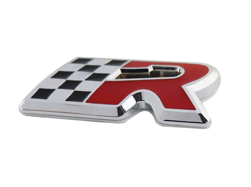 Хромированный красный флаг R для Леона купра Алтея Ибица Толедо крыло заднее