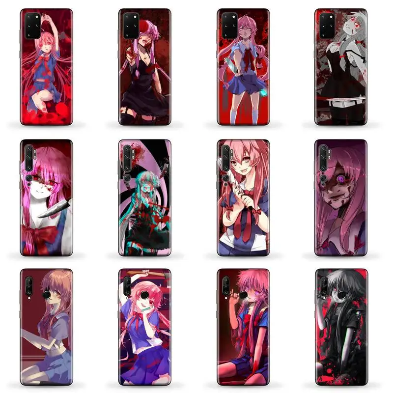 

Future Diary Phone Case for SAMSUNG A51 52 50 71 31 21 S 21 ultra 20 fe plus XIAOMI redmi note 10 8 9 pro HUAWEI P 30 40 lite