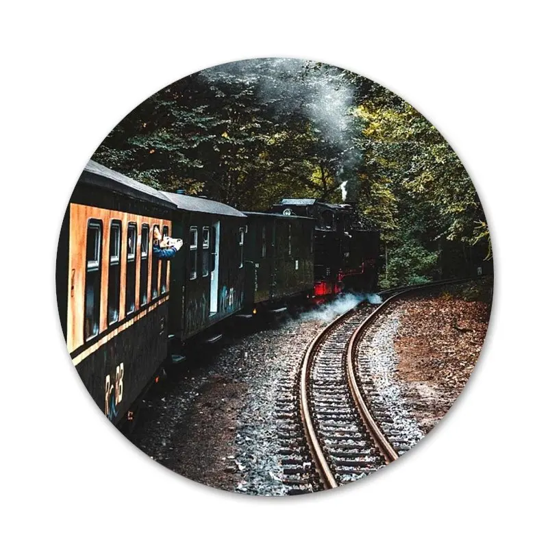 Модная брошь на железную дорогу булавка Значки для косплея аксессуары одежды