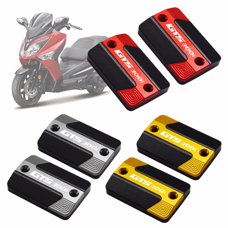 

Motorcycle CNC Aluminum front Brake Reservoir Fluid Tank Cover Oil Cap for SYM GTS300i GTS 300i gts300i all years