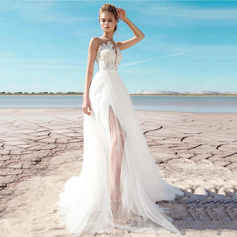 

Женское кружевное платье It's yiiya, зеленое платье невесты с разрезом сбоку на лето 2019