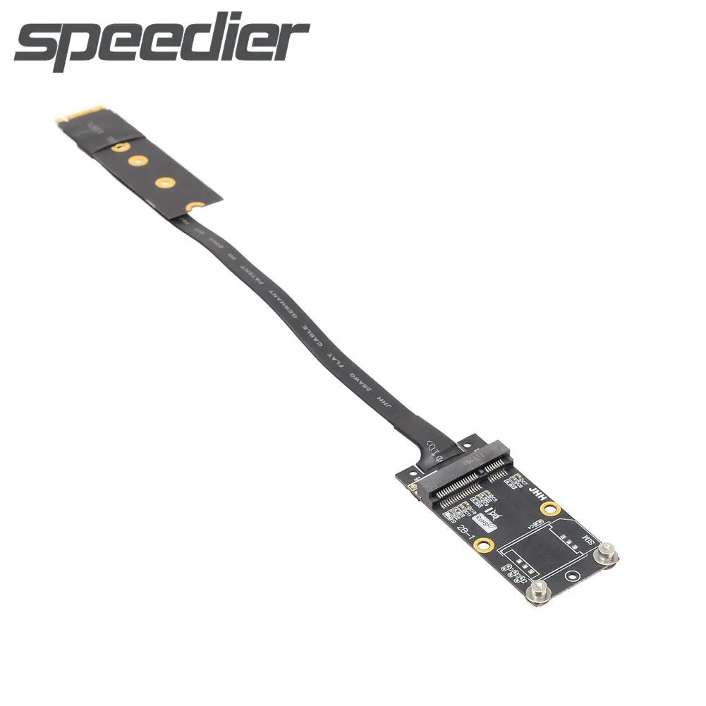 

2021 Новый Mini PCI-e mPCIe WAN к M.2 M Key NVMe NGFF SSD Удлинительный кабель Райзер ленточный удлинитель адаптер PCIe3.0 x1 полная скорость
