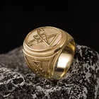 Готические кольца EgdLifU с изображением сатаны, кольца в стиле панк из нержавеющей стали, кольца с дьявольским уплотнением для мужчин и женщин, языческие, оккультные, бижутерия в подарок