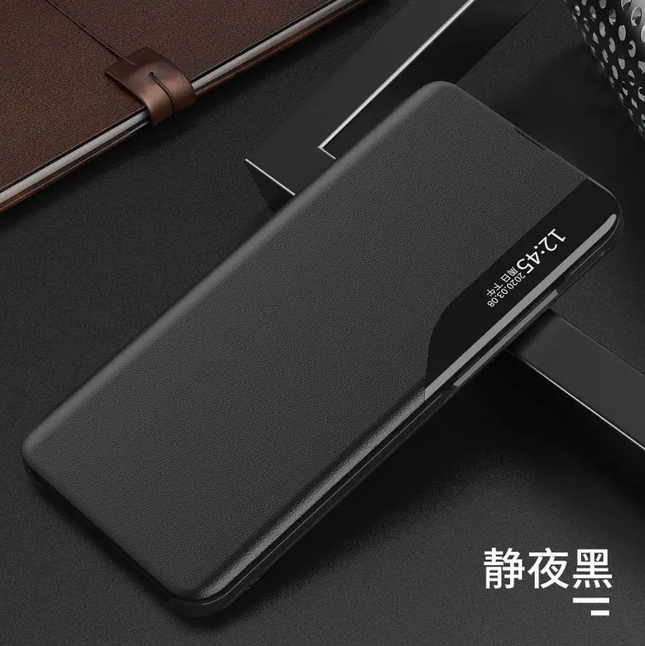 Флип-чехол Smart View для Xiaomi Redmi Note 8 Pro 8T 9A 9C 9S max Leatehr чехол-подставка POCO X3 NFC mi 10 mi10 pro