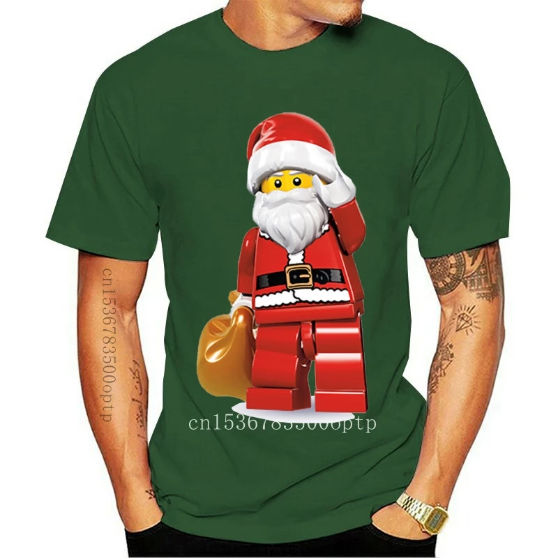 

Новая мужская белая Рождественская футболка с Санта-Клаусом, женская футболка