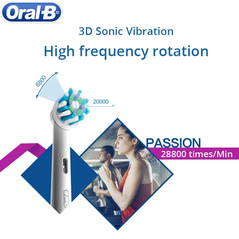 Оригинальная Ультразвуковая электрическая зубная щетка Oral B 3D умная