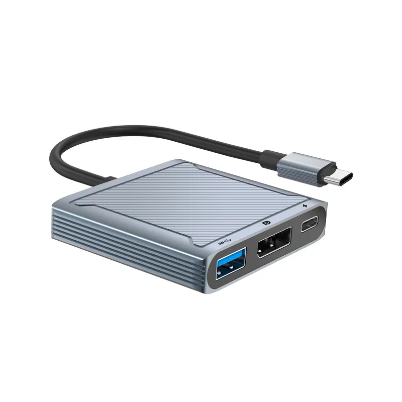 3 в 1 USB Type C док-станция для отображения порта 0 с PD 100 Вт 8K @ 60Hz 4K 144Hz конвертер Mackbook DP