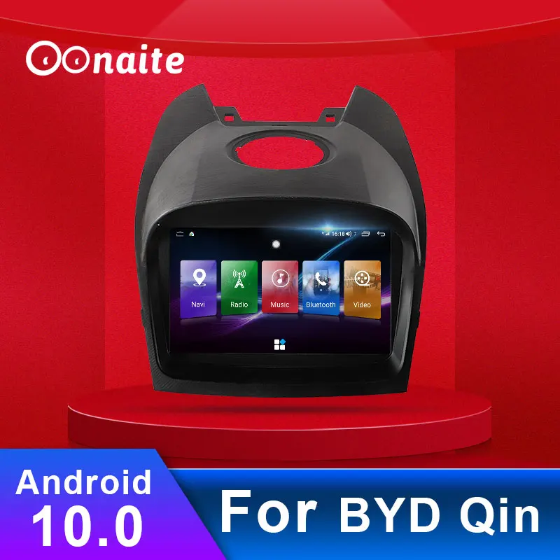 

Oonaite 4+64Gb DSP 4G Android 10 Car radio multimedia player for BYD Qin car oradio CAR GPS navigation BT