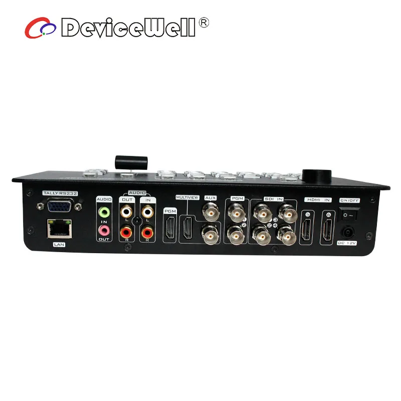 6-канальный видеопереключатель Devicewell HDS7106 с поддержкой 4 SDI и 2 входами PGM Out put VS
