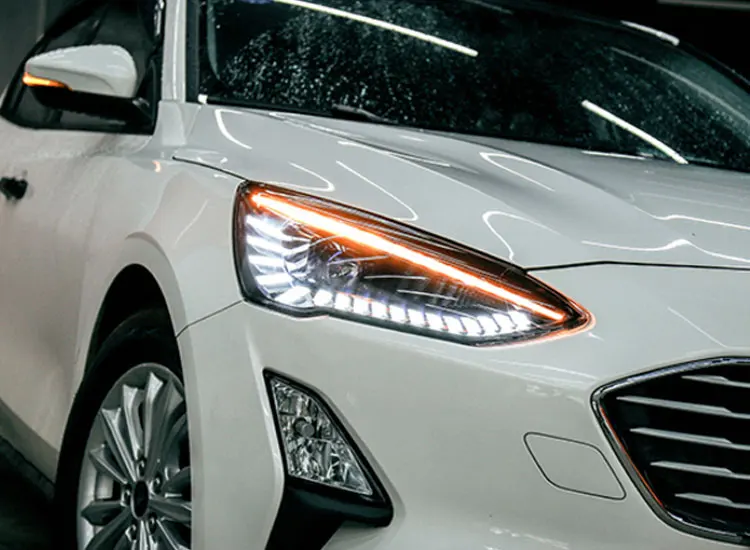 2 шт. автомобильный стиль светодиодный фары для Ford focus- для фокусировки Головной фонарь светодиодный DRL Объектив двойной луч H7 HID Xenon bi xenon объектив
