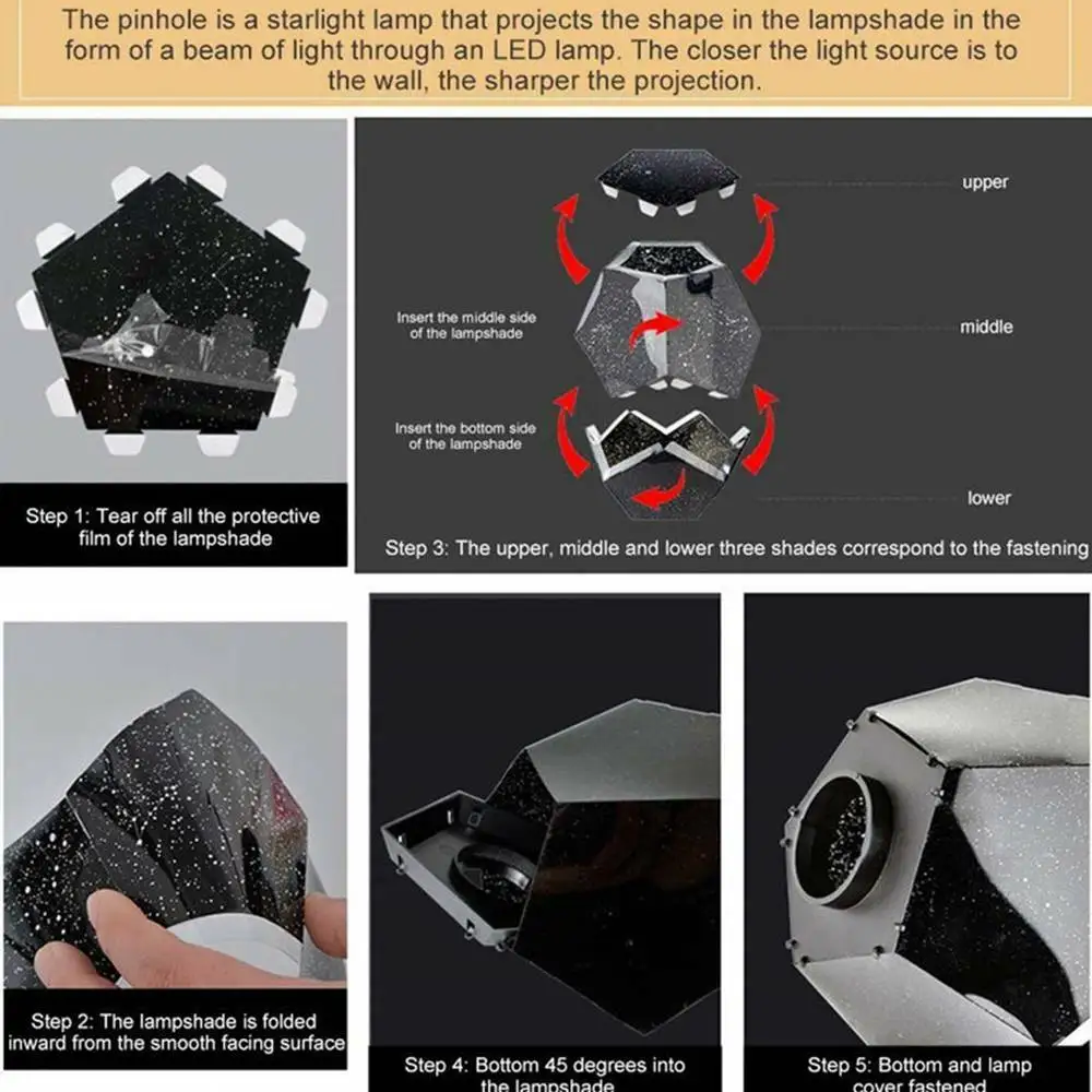 Светодиодный Галактический Звездный Ночной светильник лазерный проектор для