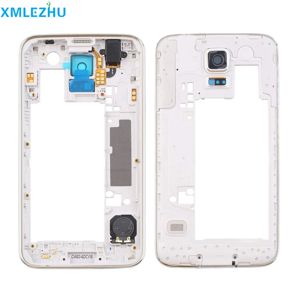10 шт. средняя рамка для Samsung Galaxy S5 i9600 G900 среднего корпуса серебряная Бесплатная