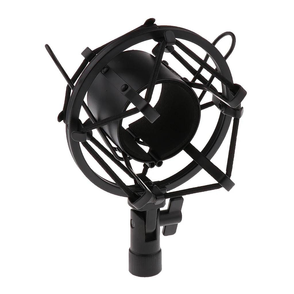 

Condenser Microphone Sound Studio Recording Dynamic Shock Mount Stand Black