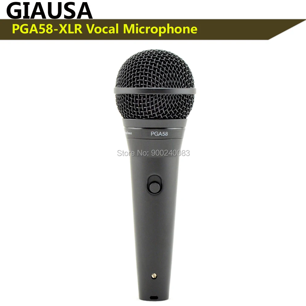 

PGA58-XLR vocal microphone PGALTA 58 karaoke microhone with On/off Switch ,dynamic wired microphone