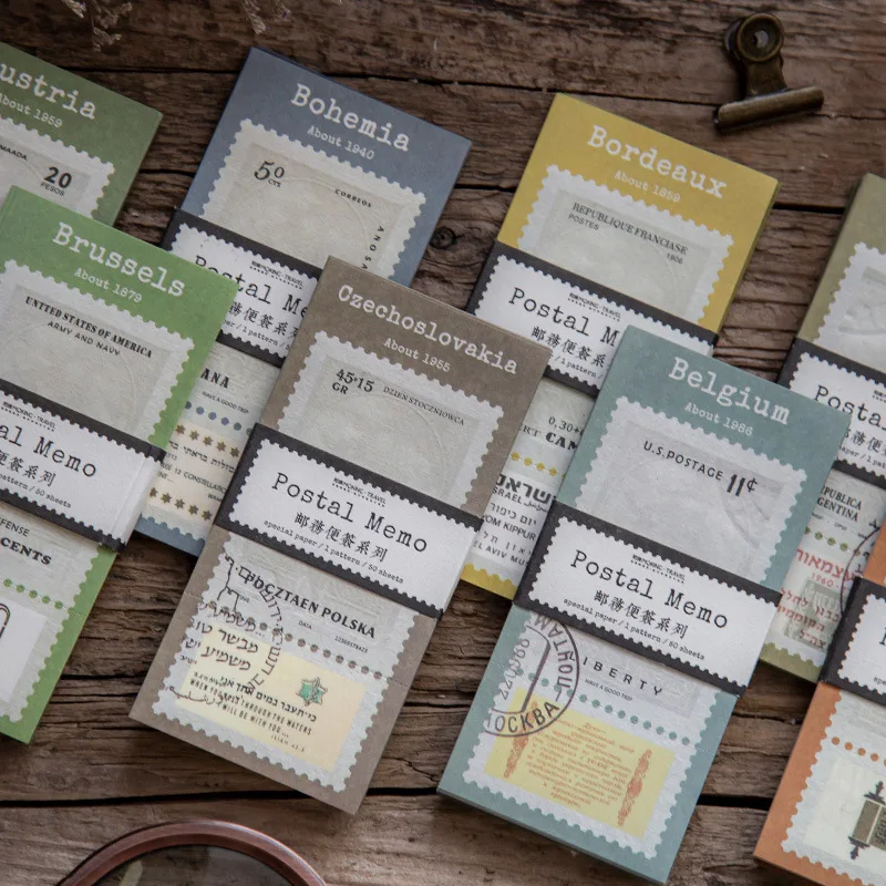 50 шт./лот блокноты липкие заметки почтовые бумажный дневник Скрапбукинг наклейки