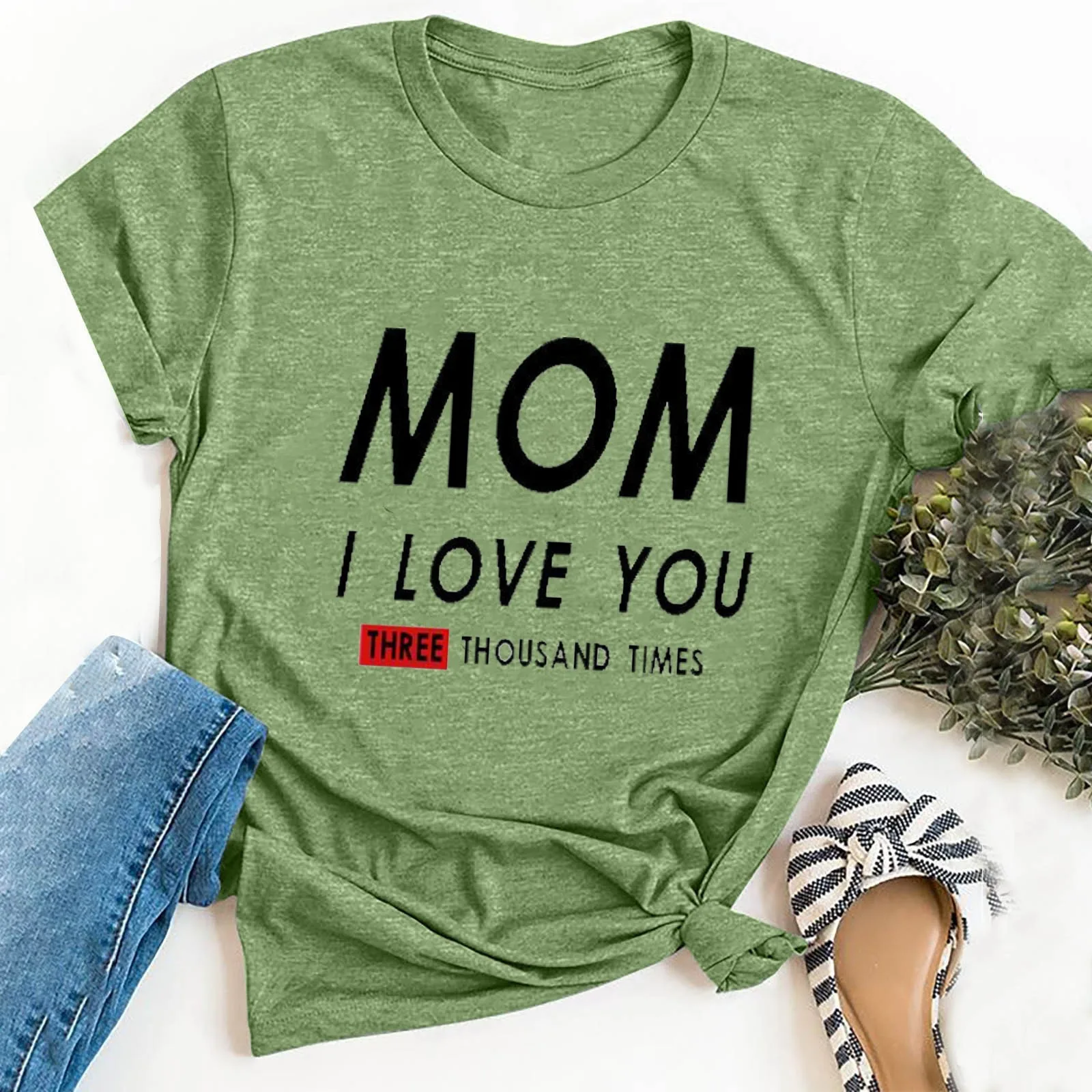 

2021 Summer T-shirts Women's Fashion Casual Round Neck Letter Print Short-sleeved T-shirt Top For Women Stylish Manga Corta