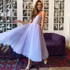 Weiyin 2021, индивидуальные цветные Лавандовые короткие платья для выпускного вечера, корсет длиной до щиколотки, вечерние платья для девочек AE0786