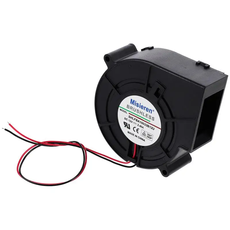 12V Grill Blow Fan 2.4A High Air Flow Oven Furnace DC Cooler Supply | Laptop Cooling Pads