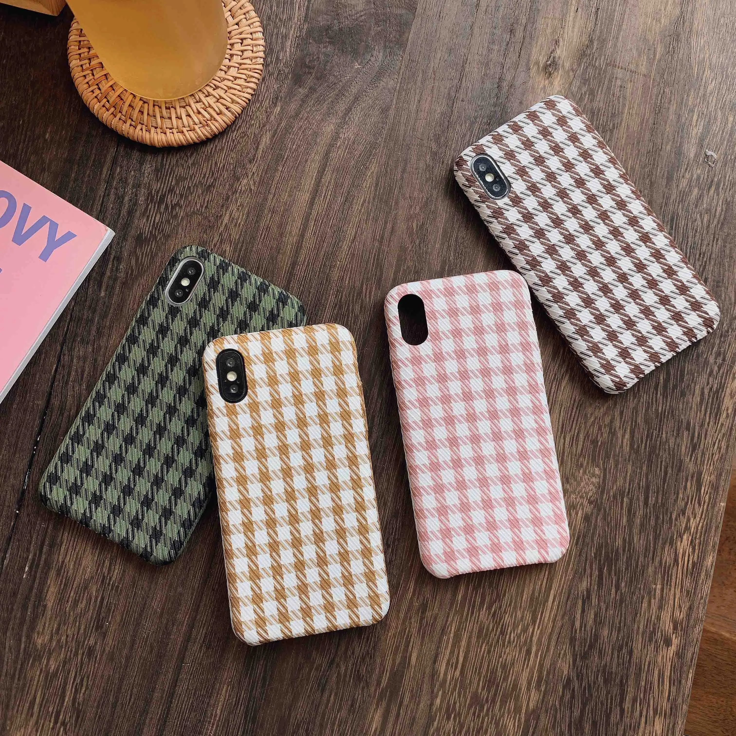 Тканевый сетчатый чехол для телефона Apple iPhone X XR 11 Pro XS Max 8 7 6S 6 Plus милые мягкие чехлы