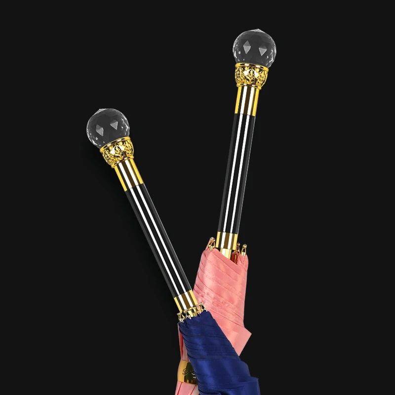 Прозрачный Красочный зонт роскошный длинный водостойкий ретро-зонт большого