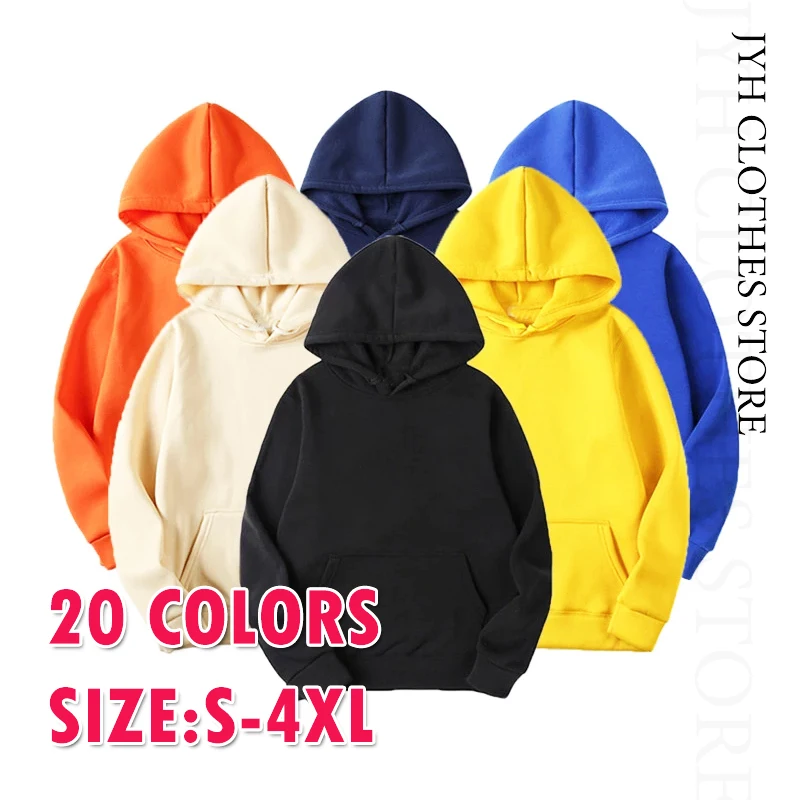 

Hooded Sweatshirt Women Men S-4XL Jumpers Soft New Arrival Hoodie Light Plate Long Sleeve Pullover Solid Women Couple Clothes