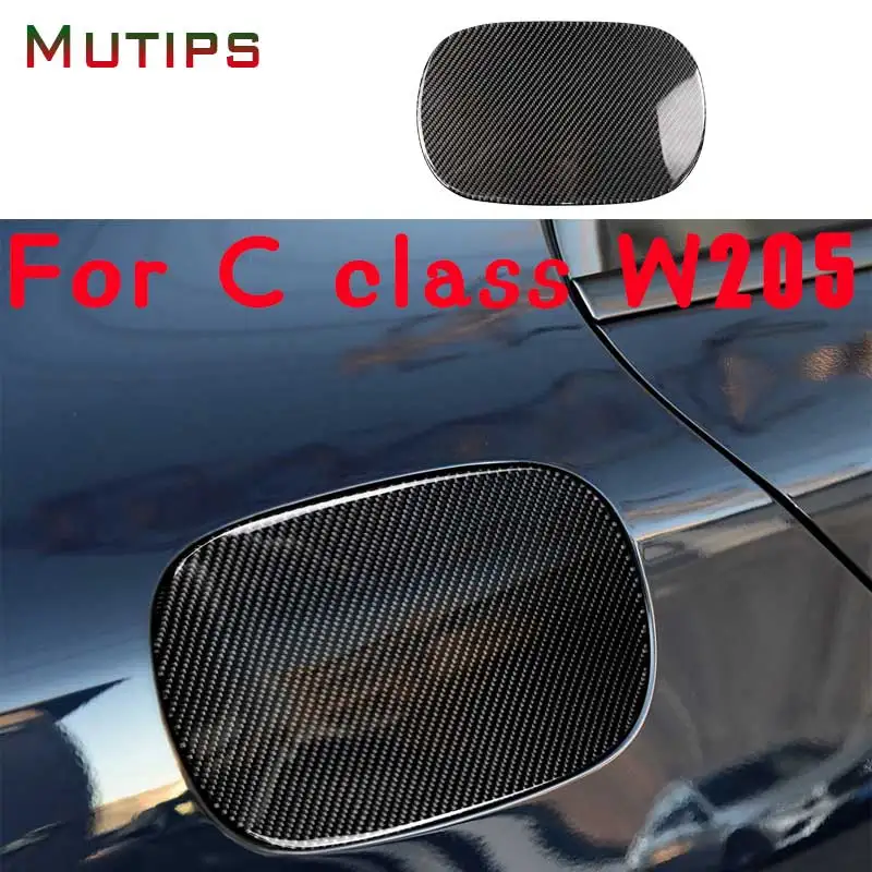 

Mutips Car Styling Fuel Tank Cap Panel Decoration Sticker Oil Cover Trim For Mercedes Benz C Class W205 15-18 Exterior Modified