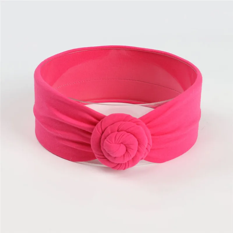 Tocado el&aacute;stico de algod&oacute;n para ni&ntilde;a y beb&eacute;, cinta para el pelo con nudo, accesorios para el cabello, 1 ud.-4