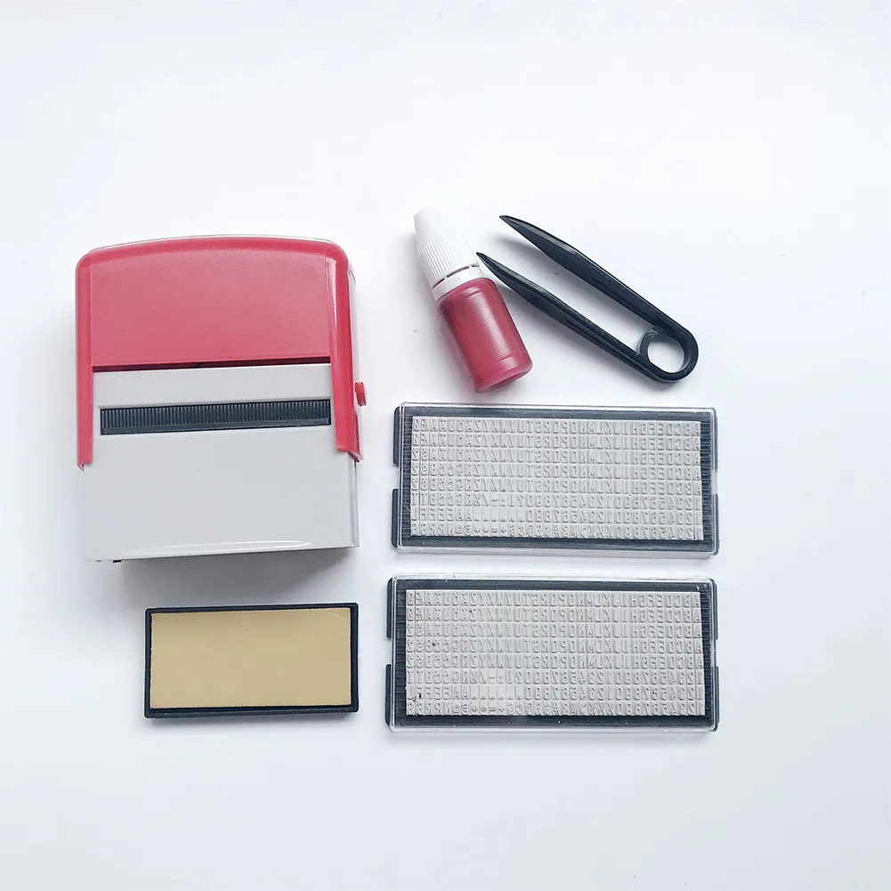

Stamp Kit DIY Custom Personalized Self Inking Seal Address Name Number Letter Stamp Handicrafts Printing Movable Monogram Seal
