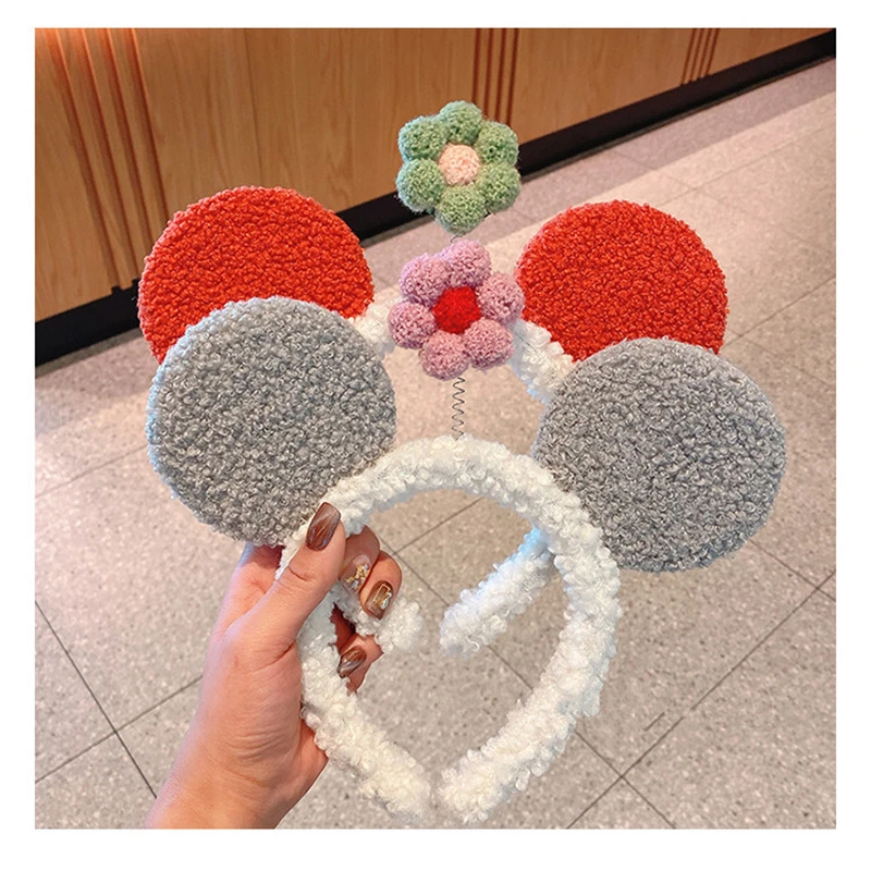 Новинка милый мультяшный аксессуар для волос повязка на голову с цветами женский