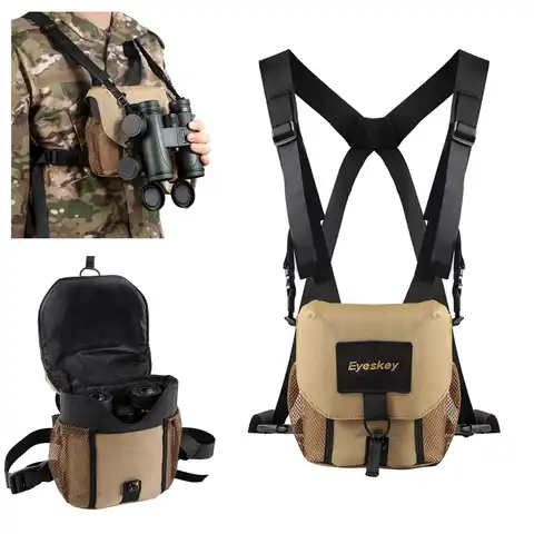 Универсальный портативный рюкзак для бинокля с ремнями, сумка для хранения биноклей/чехол для телескопа, камеры, нагрудной рюкзак для пеших...