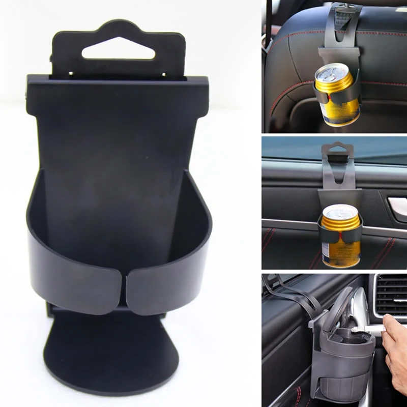

M C Black Universal Vehicle Car Truck Door Mount Drink Bottle Cup Holder Stand Car Interior Accessories