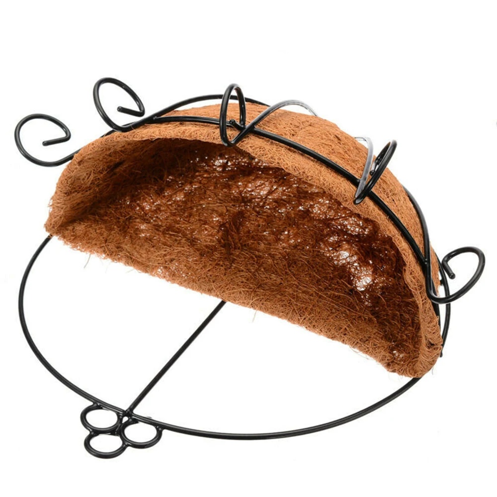 

1Pcs Iron Coconut Palm Plant Flower Hanging Pot Basket Indoor Plant Hanger Outdoor Hanging Pot Holder Basket