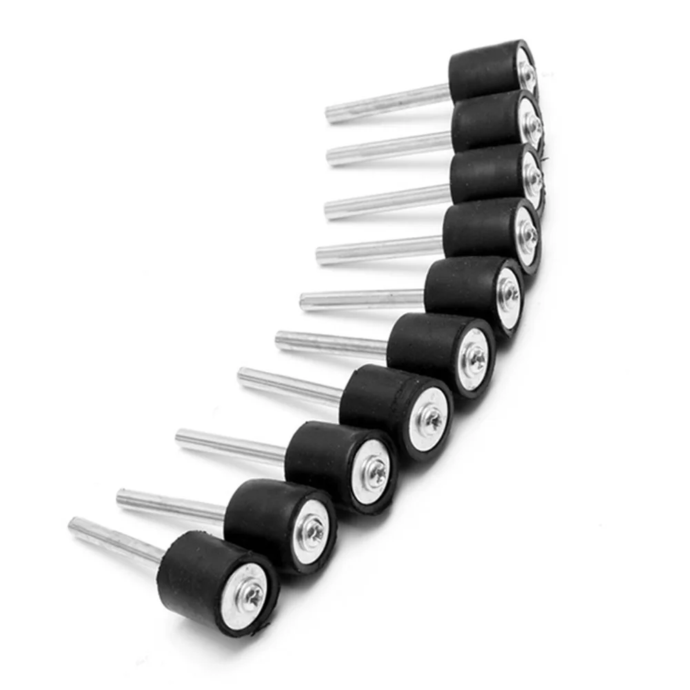 

10pcs 1/8in Shank Sanding Sleeve Portable Home Practical Rotary Tool Professional Rubber Multipurpose Mini Mandrel Set