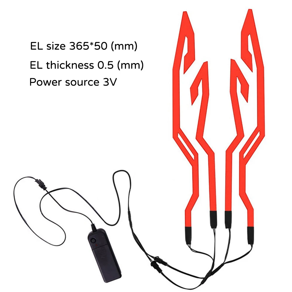 

1 Set Motorcycle LED Helmet Light Kit Night Riding Signal Flashing Stripe Bar