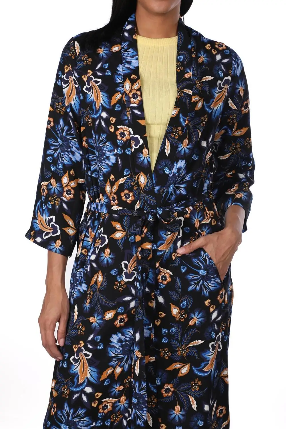 

Markapia Tropical Pattern Kimono Jacket