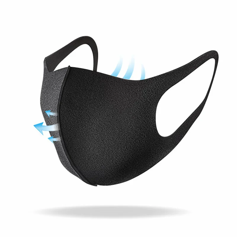 10 шт. губка дышащая маска для лица Черный Белый Серый Цвет многоразовая Маска