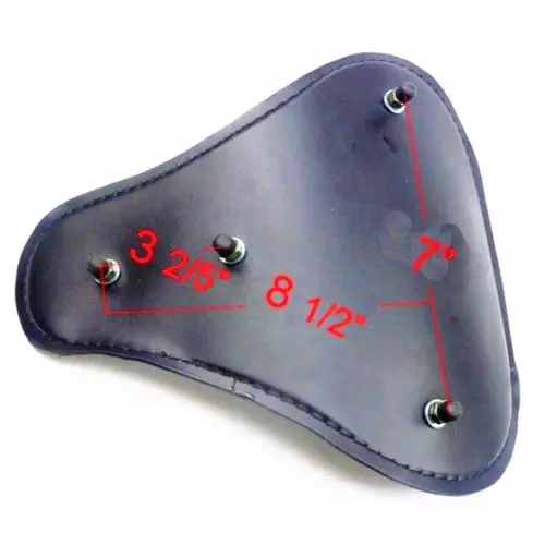 Leather Flame SOLO Seat W/2.5&quot Spring Mount Bracket for Harley Sportster CB XL Seventy Two | Автомобили и мотоциклы