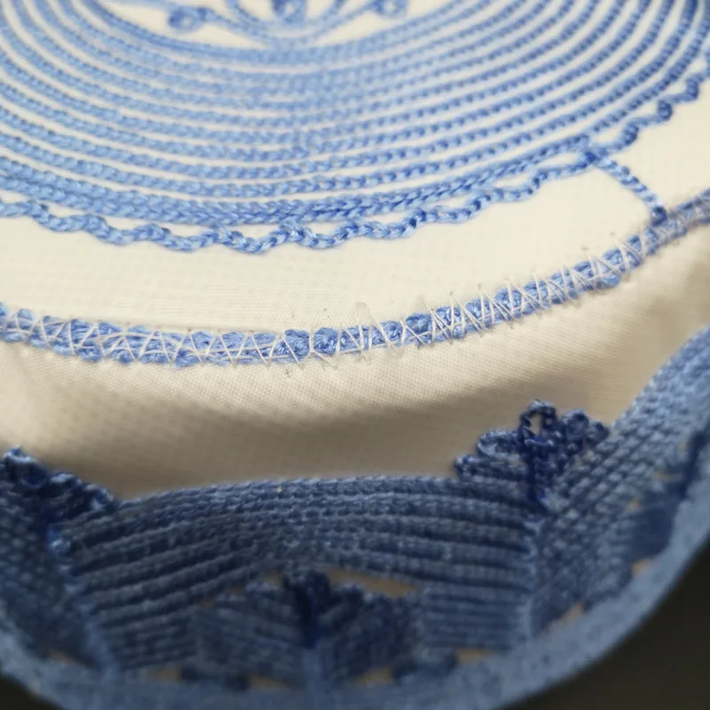 Нигерийские шапки мусульманские голубые полосы Seccade Kippah молитвенные кепки Homme Topi