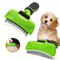 stainless steel pet hair remover arc cat comb dog brush scraper deshedding supplies for cat dogs removes hairs grooming and care