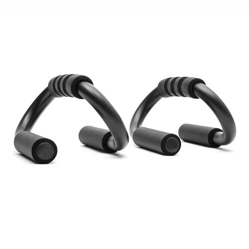 1 Pair Foam Grips Push-up Bar Stands Strength Training Tools S-shaped Brackets Home Gym Chest Abdominal Equipment | Спорт и