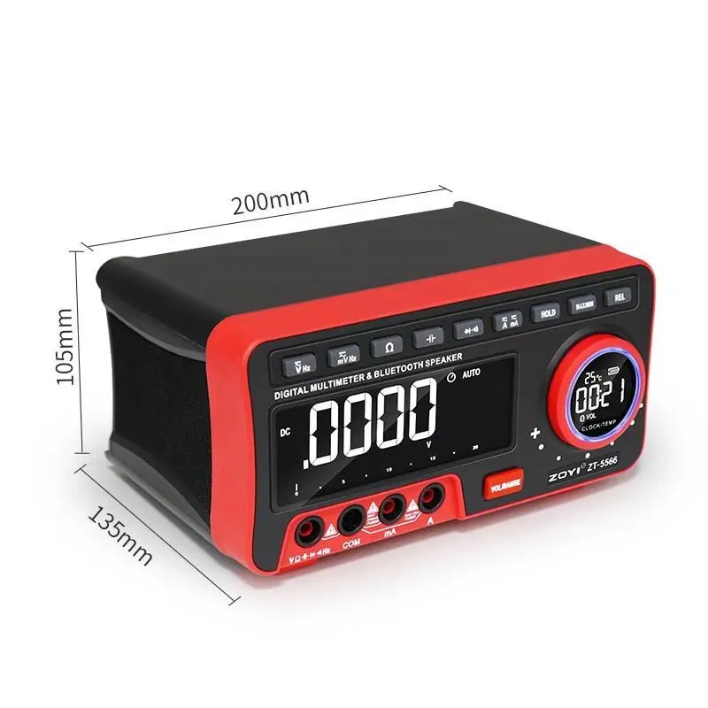 

ZOYI ZT-5566 Bench-type Digital Multimeter with Combine Bluetooth Speaker