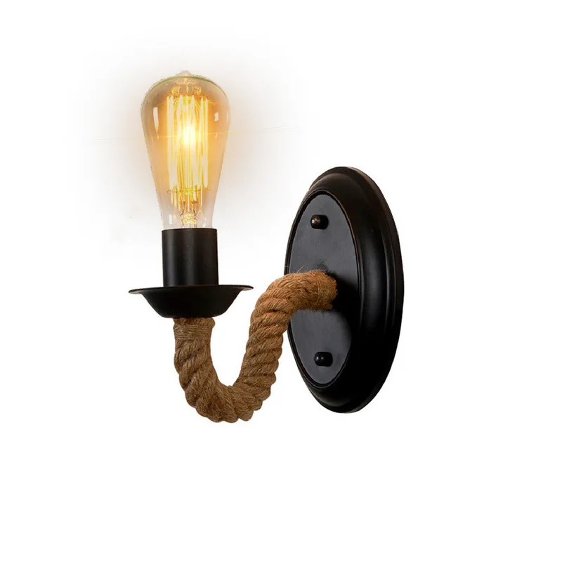 Светильник luminaria в стиле лофт веревка для коридора гостиной настенный светильник