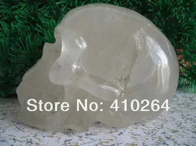 327 фэншуй на удачу прозрачный кварц рок череп Резьба Реалистичная Хрустальная