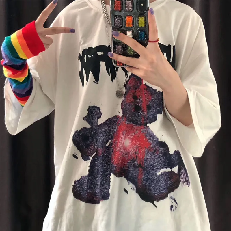 

Летние женские свитшоты с черным принтом, крутые футболки для мальчиков с коротким рукавом, Женская толстовка, топы для танцев для девочек