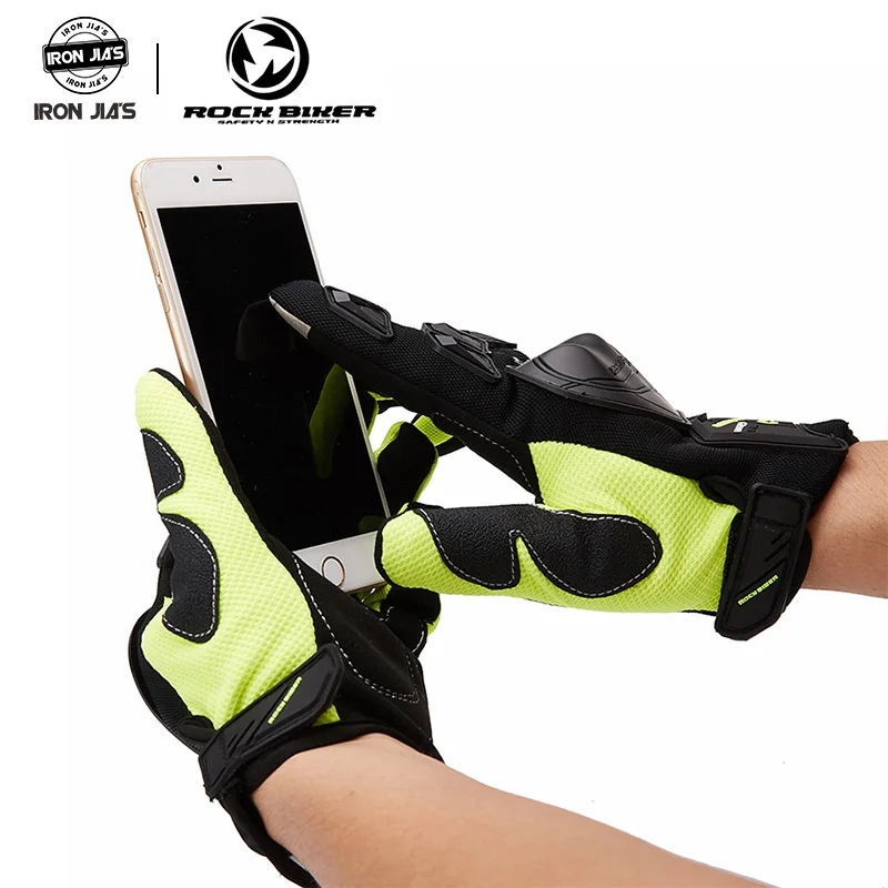 Мотоциклетные Перчатки для сенсорных экранов летние черные перчатки мотокросса