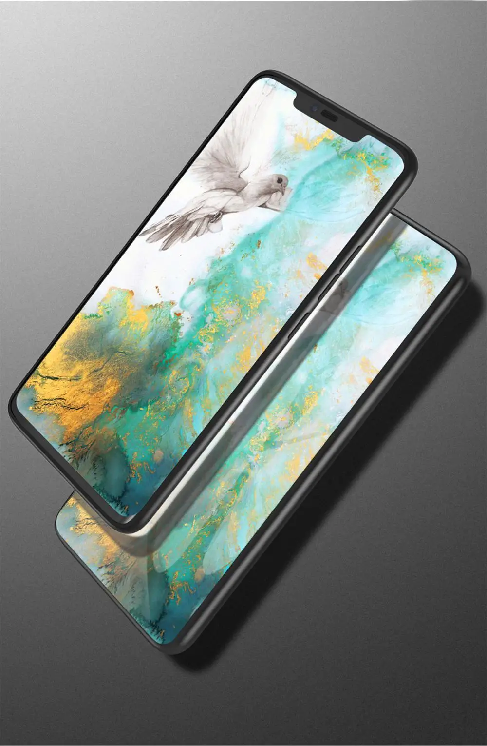 Блестящий чехол для телефона для huawei Y6 Y7 Pro Y9 Honor 9X 8X 8A 8C 8S 7C 7A 20 i 10 i 9 8 Мрамор Стекло защитный прикрепляющийся к крышка