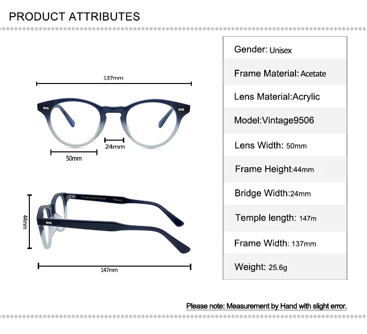 

Vintage Cat Eye Design Acetate Glasses Women Prescriptino Lens Optical Eyewear High Quality Anti-fatgiue Reading Eyeglasses Men